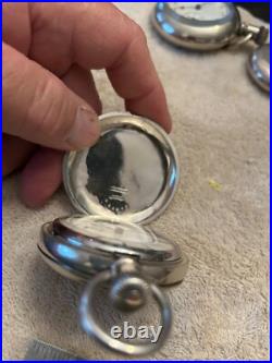 Antique Illinois Coin Silver Hunting Case Pocket Watch
