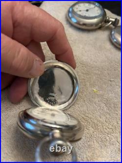 Antique Illinois Coin Silver Hunting Case Pocket Watch
