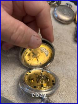 Antique Illinois Coin Silver Hunting Case Pocket Watch