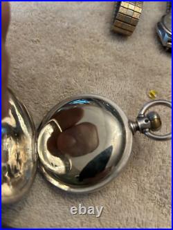 Antique Illinois Coin Silver Hunting Case Pocket Watch