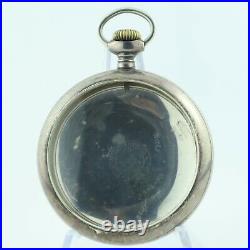 Antique Illinois Open Face Pocket Watch Case for 16 Size Sterling Silver