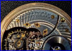 Antique Illinois Pocket Watch 10k Goldfilled Grade 806 Railroad 16s 21j