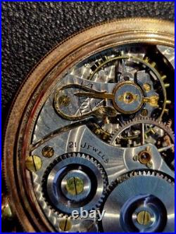 Antique Illinois Pocket Watch 10k Goldfilled Grade 806 Railroad 16s 21j