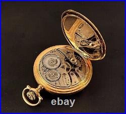 Antique Illinois Pocket Watch Hunter Case 17 Jewels 12 Size S/N 2004174 Ca. 1907
