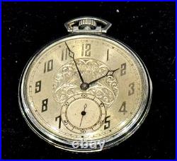 Antique Illinois Springfield Watch Co. Autocraft 17j Pocket Watch 7 Case (ey)