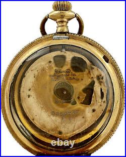 Antique Illinois Supreme Hunter Pocket Watch Case for 6S Gold Filled Guilloche