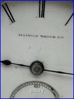 Antique Illinois Sz 18 Grade 2 Pocket Watch Newport Coin Sliver Case 1882