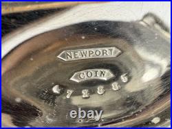 Antique Illinois Sz 18 Grade 2 Pocket Watch Newport Coin Sliver Case 1882