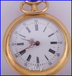 Antique Imperial Russ Tsar's Era Gold Plated Chased Case Pocket Watch St. George