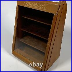 Antique Ingersoll Pocket Watch Advertising Store Showroom Counter Display Case