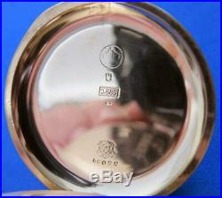 Antique International Watch Company Iwc Pocket Watch In Iwc Solid 14k Gold Case