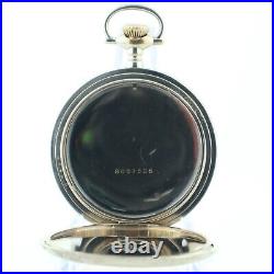 Antique J. Boss Hunter Pocket Watch Case for 16 Size Rare White Gold Filled