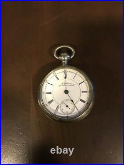 Antique J J Case 18 size pocket watch Silverrode case (Very Rare)