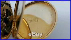 Antique Jules Jurgensen Pocket Watch Movement In Gold Filled Open Face Case