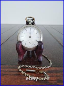 Antique Key Wind Elgin Pocket Watch 693699 Silveroid Case