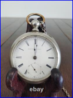 Antique Key Wind Elgin Pocket Watch 693699 Silveroid Case