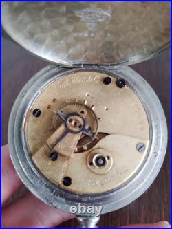 Antique Key Wind Elgin Pocket Watch 693699 Silveroid Case