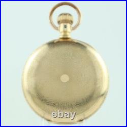 Antique Keystone Guilloche Style Hunter Pocket Watch Case 18 Size Gold Filled