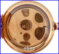 Antique Keystone J. Boss Hunter Pocket Watch Case for 0 Size 10k GF Fancy Beaded