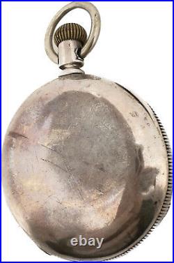 Antique Keystone Leader 2oz Open Face Pocket Watch Case for 16 Size Coin Silver