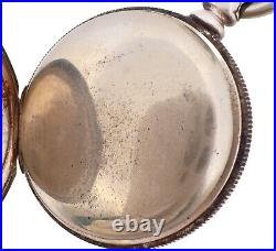Antique Keystone Leader 2oz Open Face Pocket Watch Case for 16 Size Coin Silver