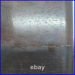 Antique LONGINES Wooden BOX for Pocket Watches Mother of Pearl Emblem 1900 EMPTY