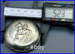 Antique Labrador Swiss Pocket Watch c. 1900 Silver Case Grand Prix Paris