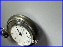 Antique Large Atlas Pocket Watch Oresilver Case Beautiful Works! Nice Shape