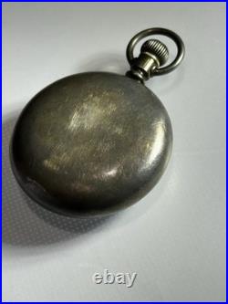 Antique Large Atlas Pocket Watch Oresilver Case Beautiful Works! Nice Shape