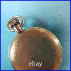 Antique Lawrence Gold Plated Half Hunter Cased Pocket Watch