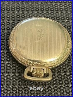 Antique Le Roy Pocket Watch 15j Derby Rolled Gold Plate Ornate Case Runs
