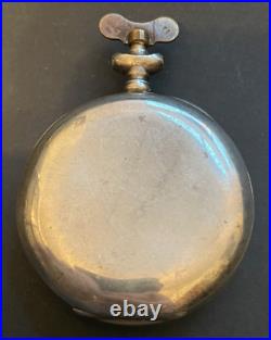 Antique Longines 12s Pocket Watch Running Silver Case Private Label J. A. Merrill