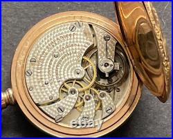 Antique Longines Cal 13.98 Pocket Watch Running Fancy Dial GF Case 0s 15j Swiss