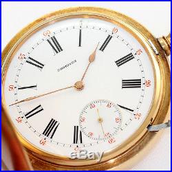 Antique Longines Grand Prix Paris 1889 20 Lignes Hunting Case Pocket Watch