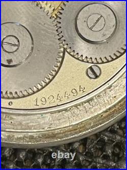 Antique Longines Silver Pocket Watch Paris Grand Prix 1900 1/2 Hunter Case Runs