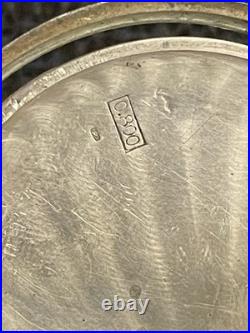 Antique Longines Silver Pocket Watch Paris Grand Prix 1900 1/2 Hunter Case Runs
