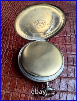 Antique Longines Swiss Made Pocket Watch in Silver Case