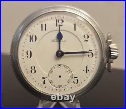 Antique Movement Rockford Pocket Watch With Vintage Illinois Case Co Case