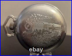 Antique Movement Rockford Pocket Watch With Vintage Illinois Case Co Case
