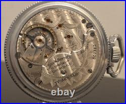 Antique Movement Rockford Pocket Watch With Vintage Illinois Case Co Case