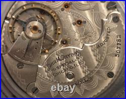 Antique Movement Rockford Pocket Watch With Vintage Illinois Case Co Case