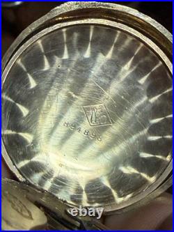 Antique N. H. W. Co Special Pocket Watch 17 Jewel Swiss Mvmt Hunter Case Train Dial