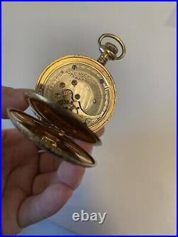 Antique New york standard Pocket Watch Philadelphia Watch Case. Hunting Women
