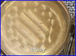 Antique Omega Gold Filled 15j Pocket Watch Ornate Full Hunter Case Runs