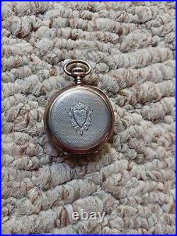 Antique Omega Grand Prix Paris 1900 Pocket Watch 0.900 Silver Case German