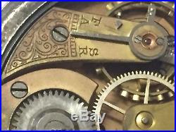 Antique Omega Pocket Watch Chronograph, Gun metal case 1908