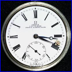 Antique Omega Pocket Watch Nickle Case C F Clare 1920's Runs