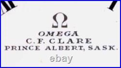 Antique Omega Pocket Watch Nickle Case C F Clare 1920's Runs