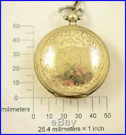 Antique Ottoman Empire Pocket watch WORKING serviced with original beads case