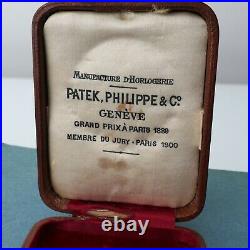 Antique PATEK PHILIPPE Grand Prix Paris 1889 Original POCKET WATCH Box Case